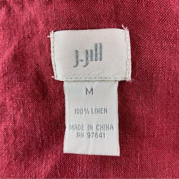 SOLD.   J. Jill Womens 100% Linen Shirt Jacket Size M - Picture 5 of 7